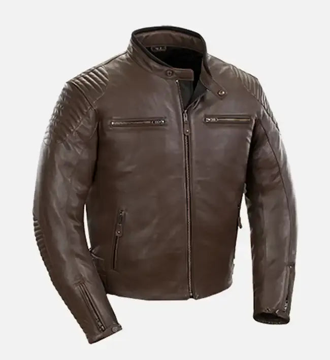 Men's  Sprint  Brown Leather Jacket