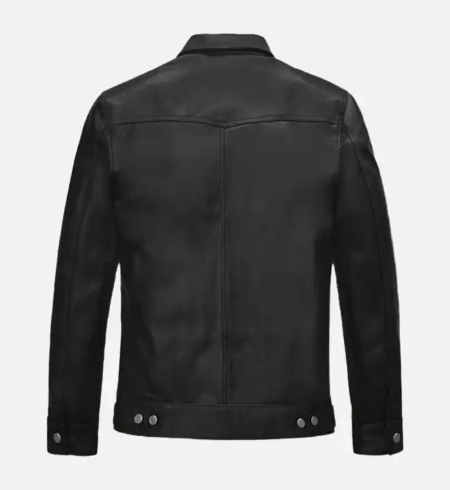 Premiere of Jurassic World Black Leather Jacket