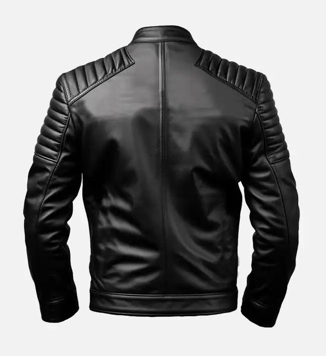 Men's Slimfit Black Leather Jacket