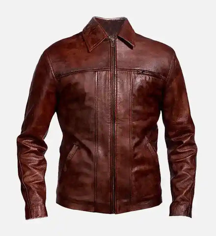 Inception Cobb Brown Leather Jacket