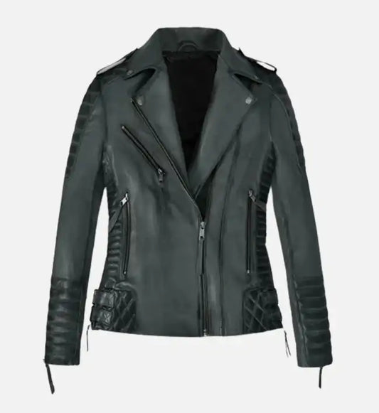 Men's Charles Burnt Charcoal Leather Jacket