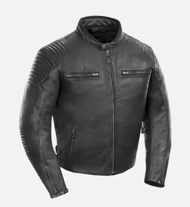 Men’s Sprint Black Leather Jacket