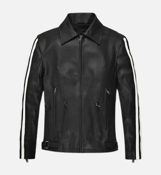 Men's Vintage Black Leather Jacket