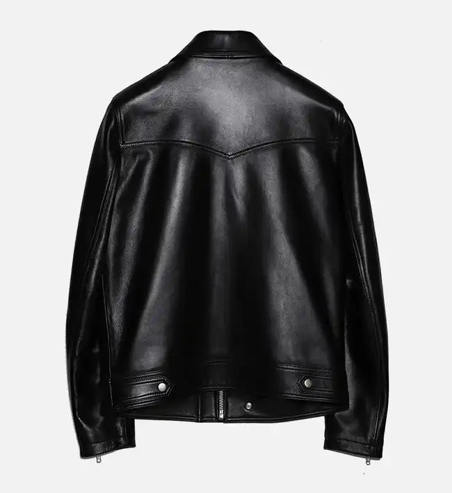 Women's western Black Biker Leather Jacket